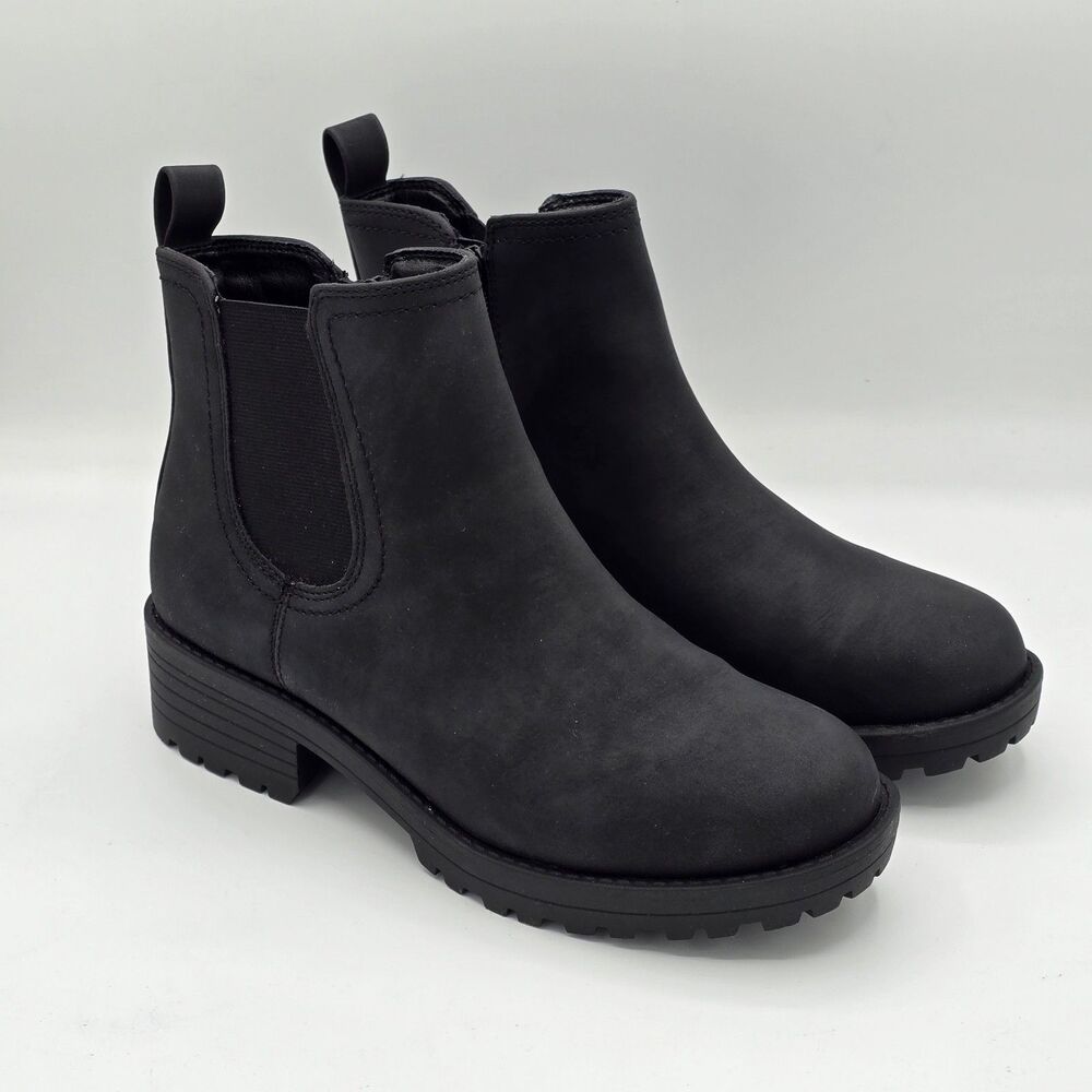 Buffalo David Bitton Anna Boots Women's Black Pull On Memory Foam Comfort - 8